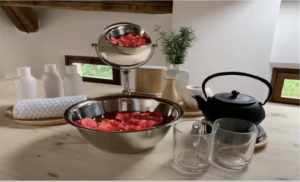 Stéphan Boerhof Special Beauty Event table with items to use during the event