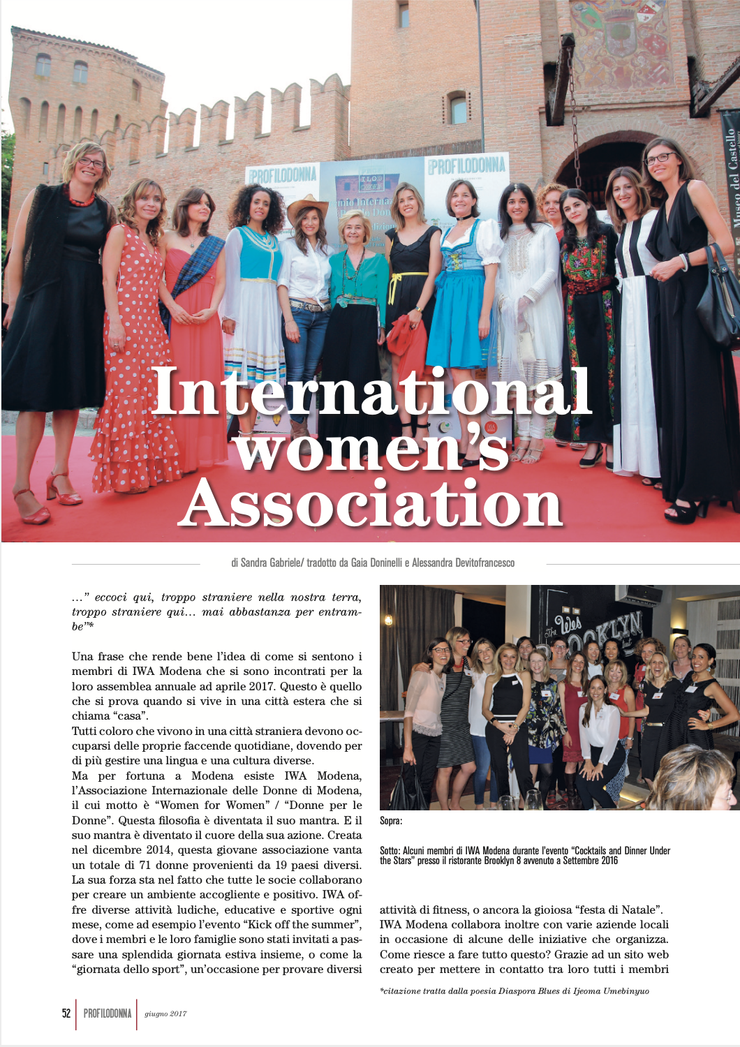 profilo donna IWA 2017