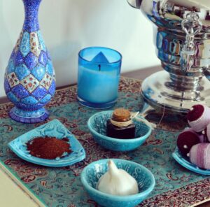 A few of the 7 S elements on the Haft-sin table