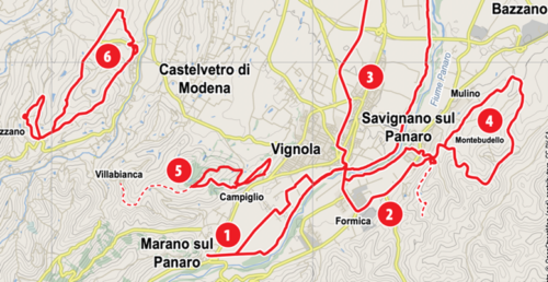 The IWA hiking squad route