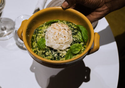 Egusi soup with creamed cod